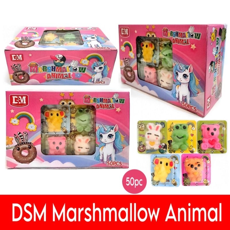 Jual DSM Permen Marshmallow Animal Isi 50pc Shopee Indonesia