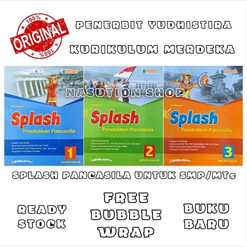 Jual Buku Splash Pendidikan Pancasila Kelas 1 2 3 / 7 8 9 SMP/MTs ...