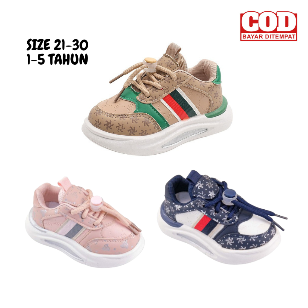 Jual [SALE] GLORYKIDZ SHBC86 Sepatu Sneakers Anak Laki Laki Perempuan