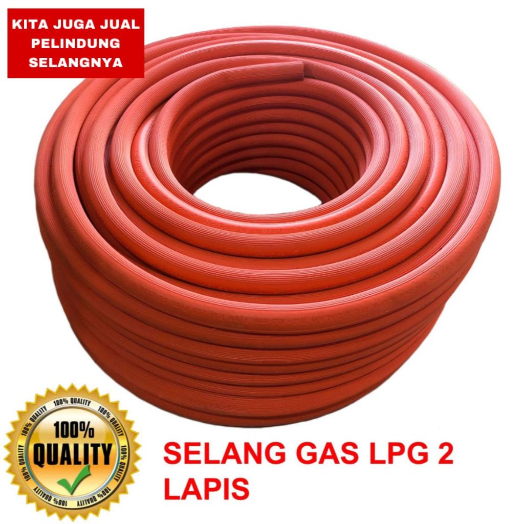 Jual Selang Gas Roll Lpg Lapis Orange Harga Per Meter Shopee Indonesia