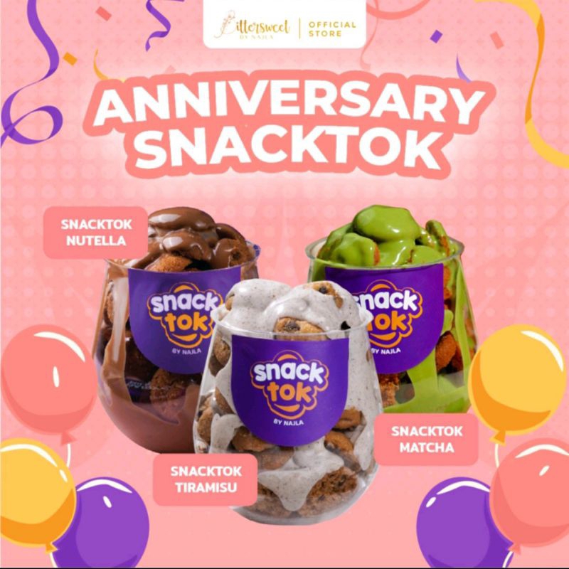 Jual [ LIVE ] PROMO Snack Tok Snacktok Full Cookies Choco Milk Nutella ...