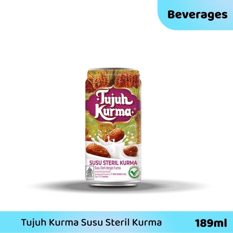 Jual TUJUH KURMA 189ML / MINUMAN SUSU STERIL DENGAN RASA KURMA ASLI ...