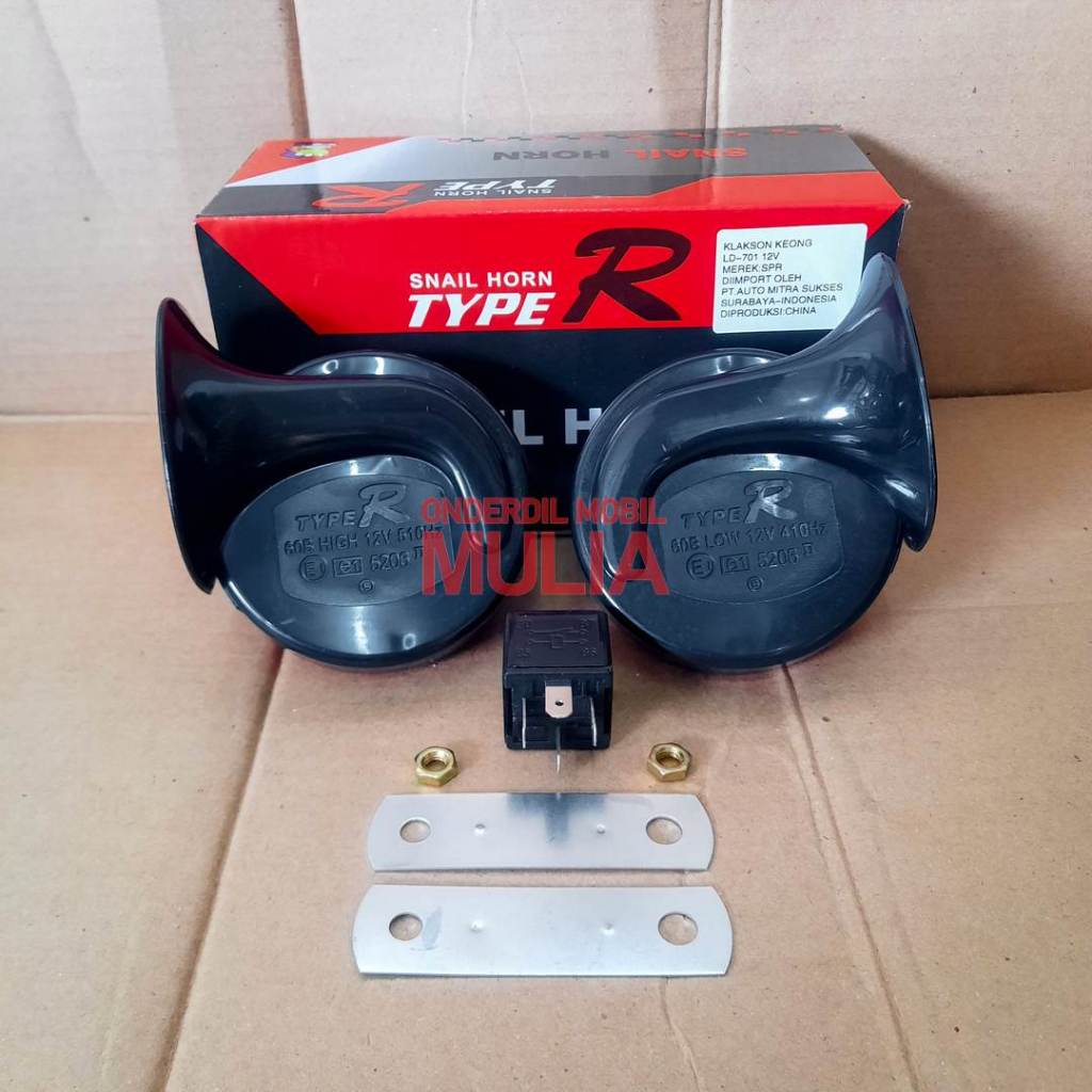 Jual Klakson Keong Isi Set Relay Dan Bracket V Universal Mobil Dan Motor Shopee Indonesia