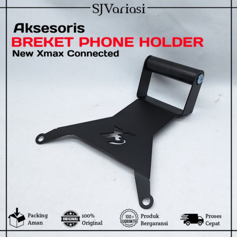 Jual Cod Breket Phone Holder New Xmax Bracket Breket Tempat Holder Gps Hp Handphone New Xmax