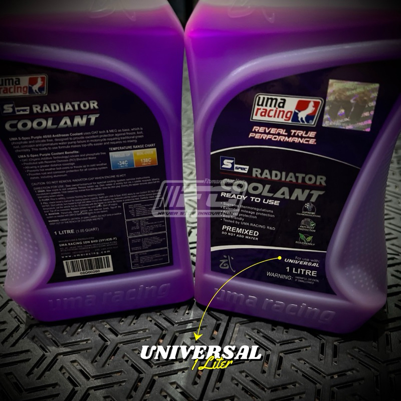 Jual AIR RADIATOR COOLANT 1L UNIVERSAL ORIGINAL UMA RACING | Shopee ...