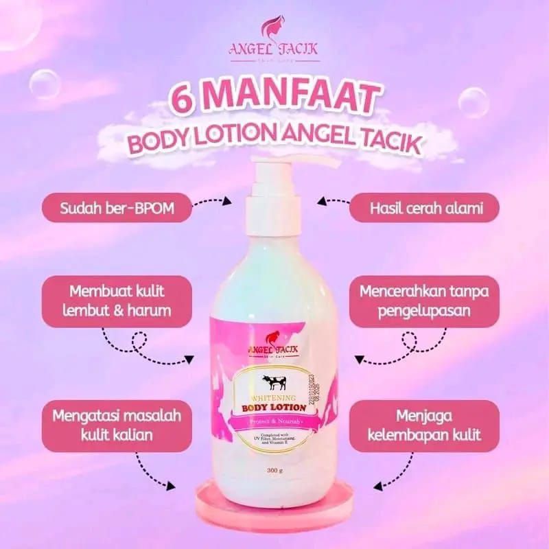 Jual Body Lotion Angel Tacik Mencerahkan dan Memutihkan Kulit Gelap