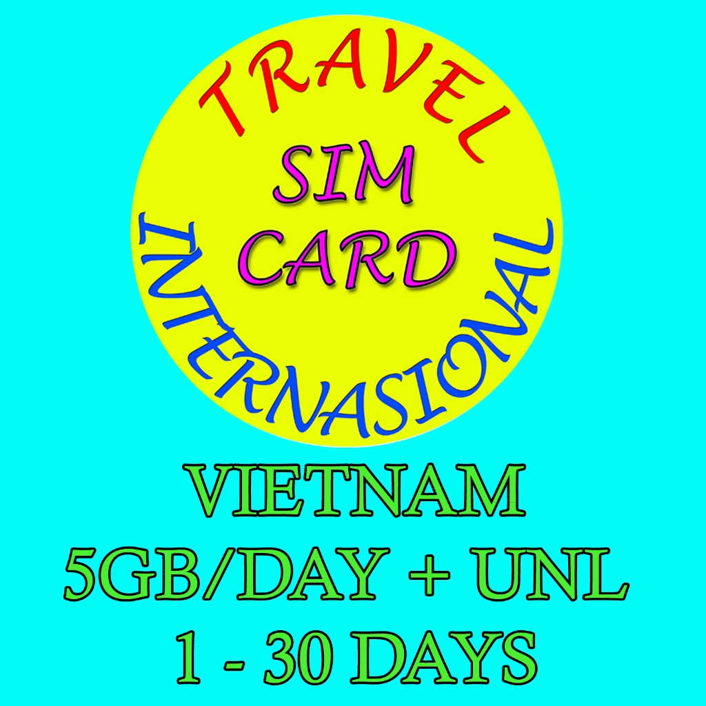 Jual COD 5GB/DAY SIMCARD SIM CARD TRAVEL INTERNATIONAL VIETNAM HANOI HO ...