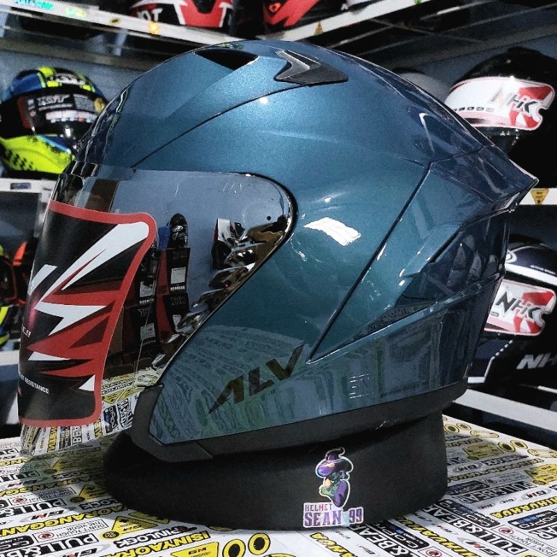 Jual Helm Alv Ultron Solid Flat Visor Iridium All Warna Half Face Original Sni Shopee Indonesia