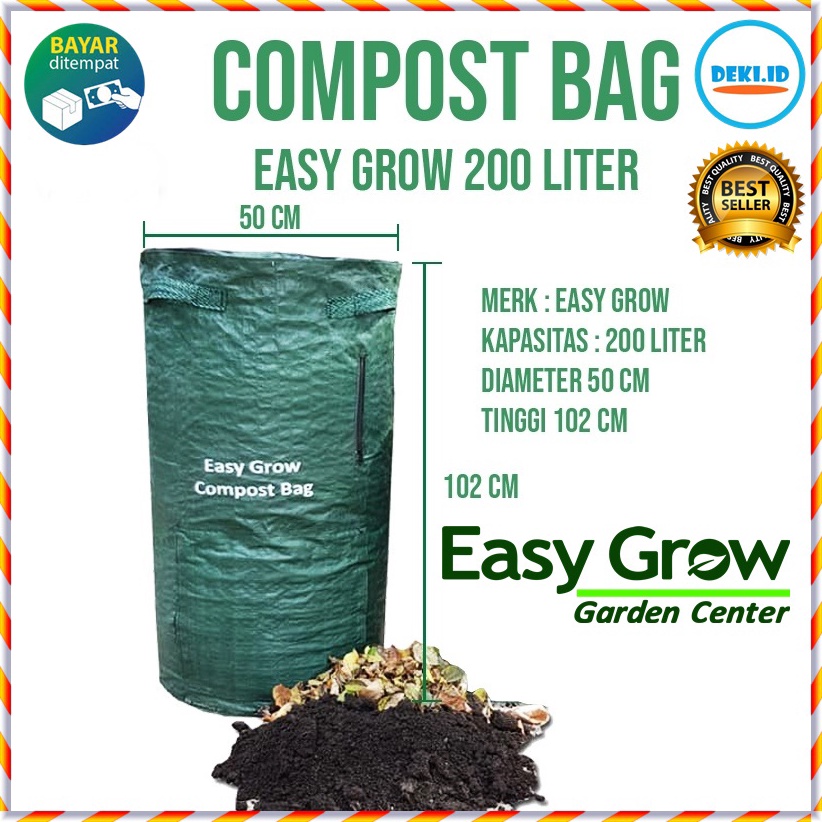 Jual KODE T7O8 Compost Bag 2 Liter Easy Grow Tas Kompos Tempat Membuat ...