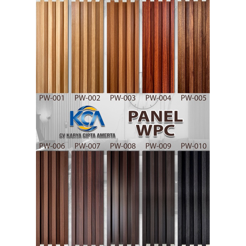 Jual WPC Wall Panel Composite WPC Wood Panel Size 2900x160x24mm