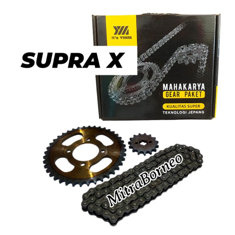 Jual Gear Paket Sepuh Gir Set Supra X Supra Fit Old T H L Yimm Kuning Shopee