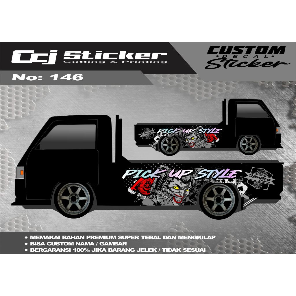 Jual Stiker decal bak samping sticker L300, Granmax, Traga, New Carry ...