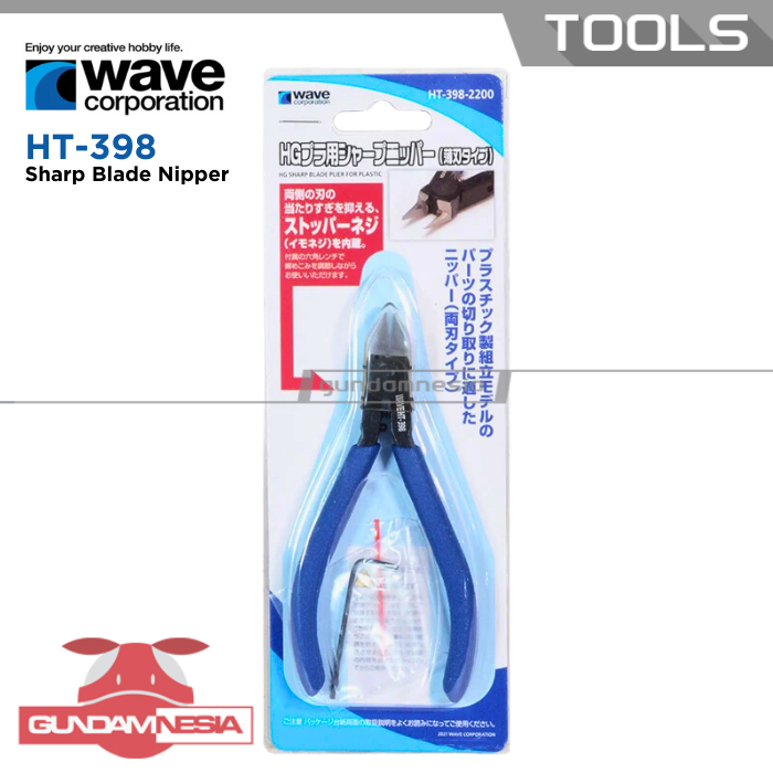 Jual Wave HT-398 Sharp Nippers for HG Plastic (Thin Blade Type ...
