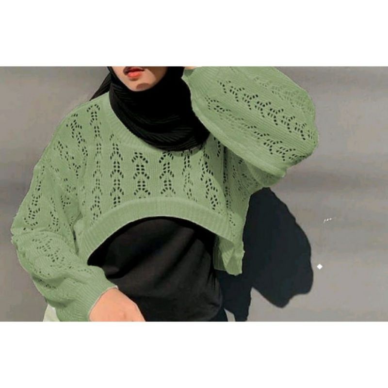 Jual YURA CROP TOP RAJUT | Shopee Indonesia