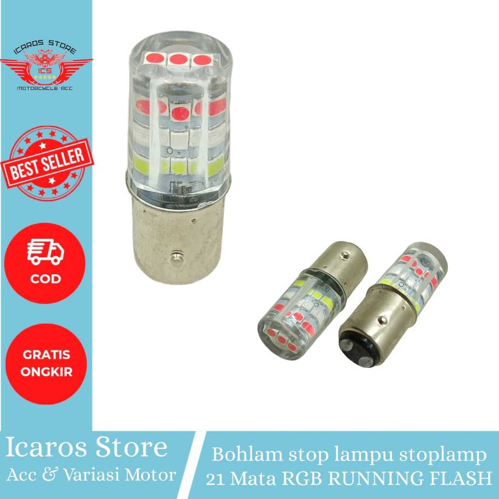 Jual Lampu Stop Stoplamp Jelly Mata Led Rgb Mode Running Kedip