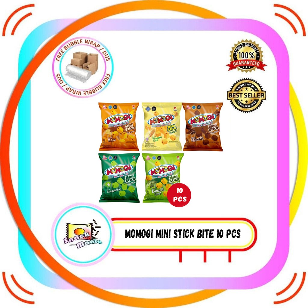 Jual Momogi Mini Stick Bite Size Coklat Keju Jagung Bakar Rumput Laut ...