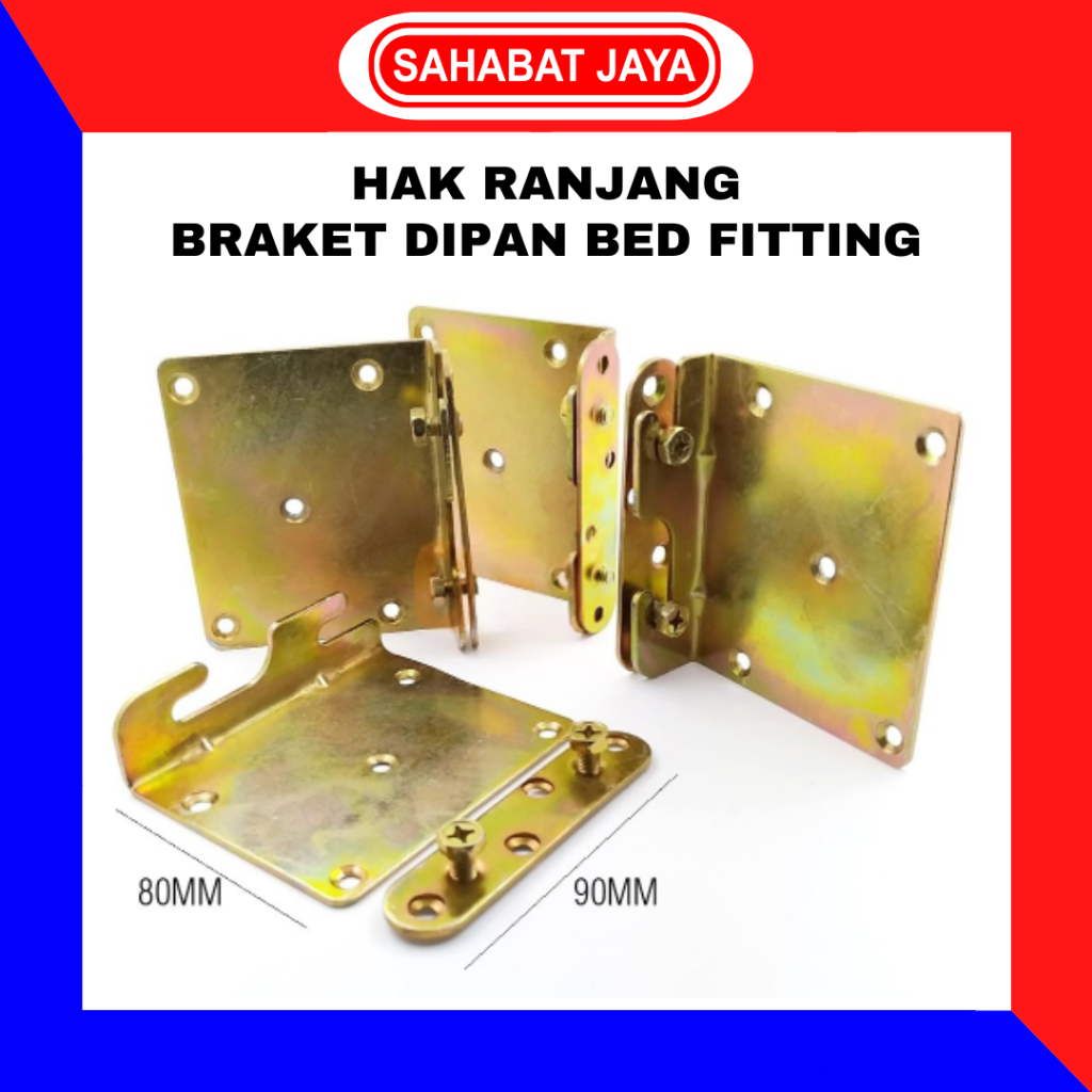 Jual Hak Ranjang Baut Dipan Bed Fitting Braket Bracket Tempat Tidur