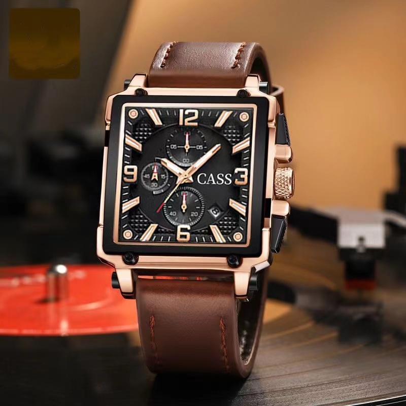 Jam Tangan Pria Anti Air Orii Z13 Square Non -Mechanical Watch High -End  Waterproof Malam Bercahaya