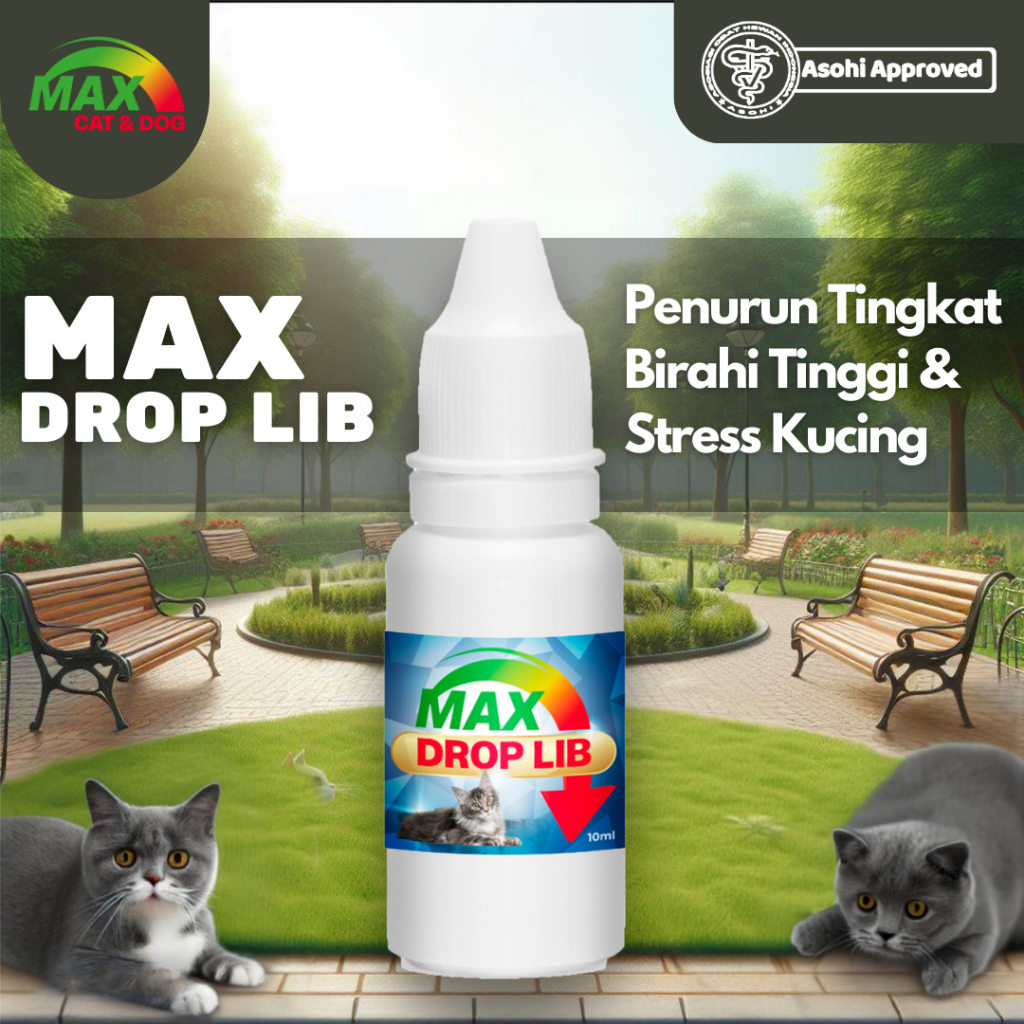 Jual Max Drop Lib Penurun Kucing Stres dan Tingkat Libido Tinggi ...