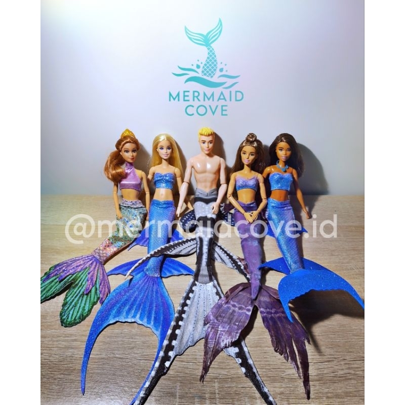 Jual Custom Mermaidmerman Tail For Barbieken Doll Pre Order