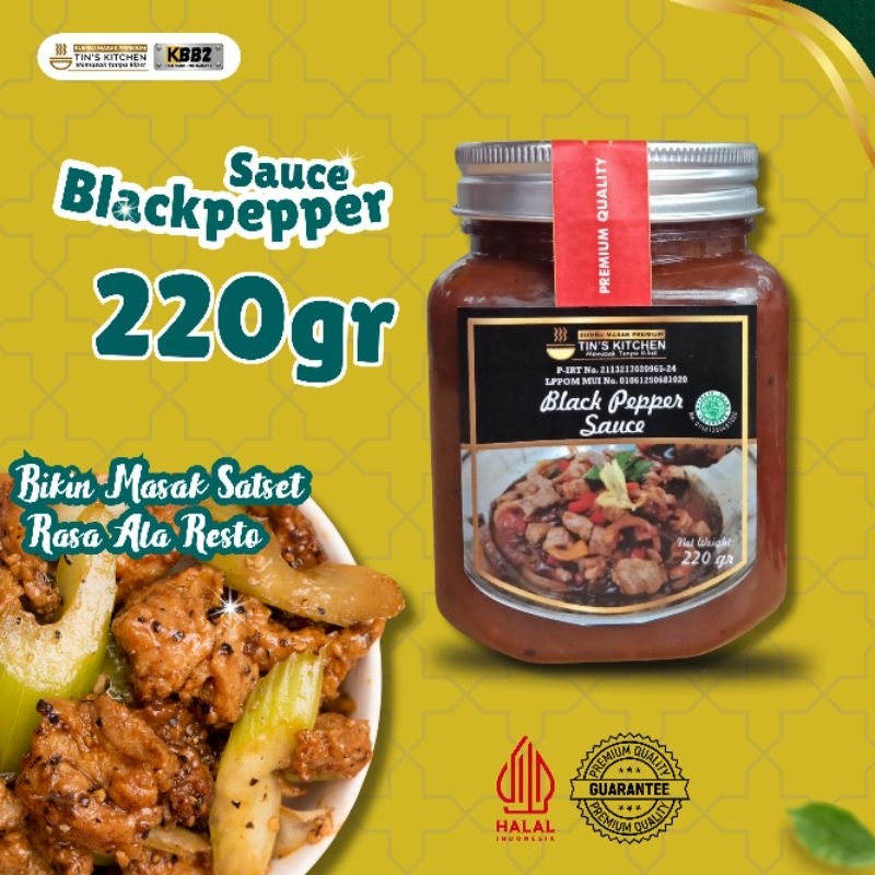 Jual Saos Saus Black Pepper Blackpepper Tin's Kitchen multifungsi
