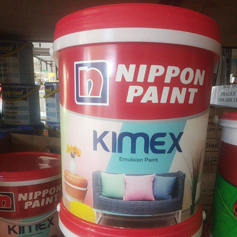 Jual Cat Tembok Dinding Interior KIMEX, NIPPON PAINT 4,5 Kg | Shopee ...