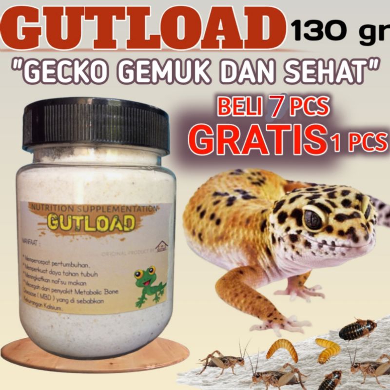 Jual (130GR) GUTLOAD PAKAN SUPLEMEN JANGKRIK MAKANAN KECOA DUBIA ...