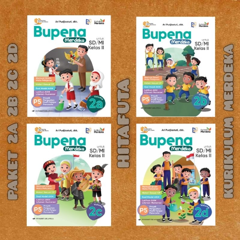 Jual Buku Kurikulum Merdeka Bupena Merdeka SD Kelas 2 Paket Satu Tahun ...