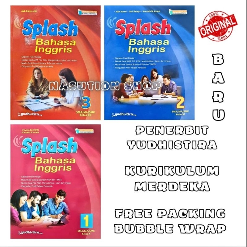 Jual Buku Splash Bahasa Inggris Kelas 1 2 3 / 10 11 12 SMA Yudhistira ...