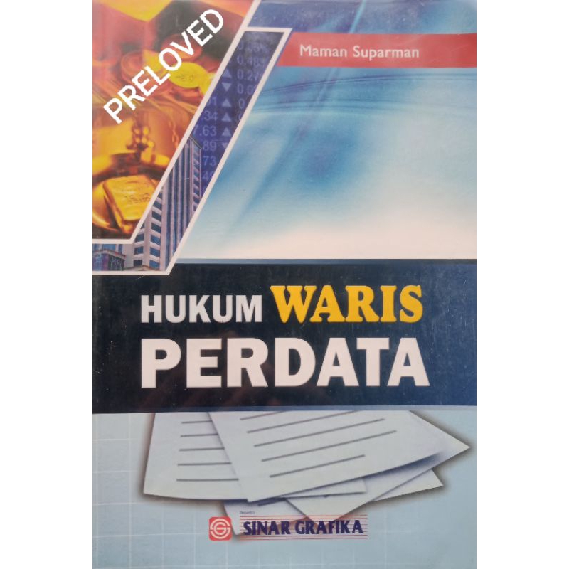 Jual Buku Hukum Waris Perdata Maman Suparman Sinar Grafika Kode K-Hk ...