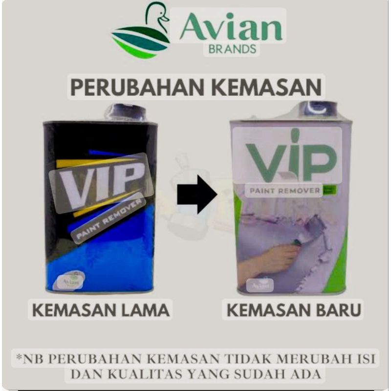 Jual Remover VIP Penghapus Cat AVIAN PAINT Penghilang Cet Soda Api ...