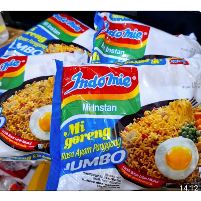 Jual Indomie Goreng Jumbo *AYAM PANGGANG*Berat 127gr (4 Pcs ) | Shopee ...