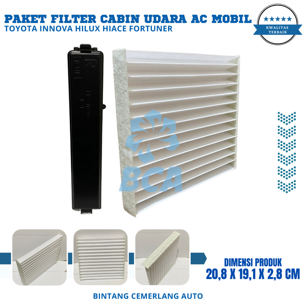 Jual PAKET FILTER CABIN UDARA KABIN SET COVER AC Mobil Toyota Innova ...