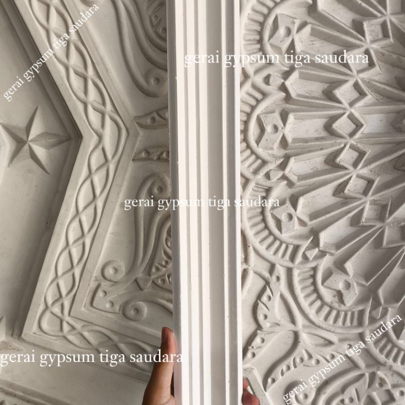 Jual Lis Gypsum Lis Gypsum Siku 7cm Polos Minimalis Lis Gipsum Siku