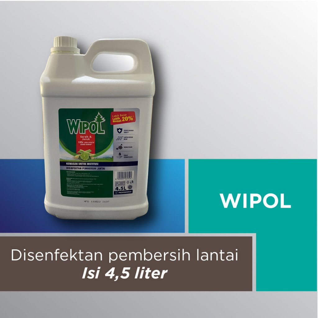 Jual Wipol Disenfektan Pembersih Lantai Pro Sereh 4,5 L | Shopee Indonesia