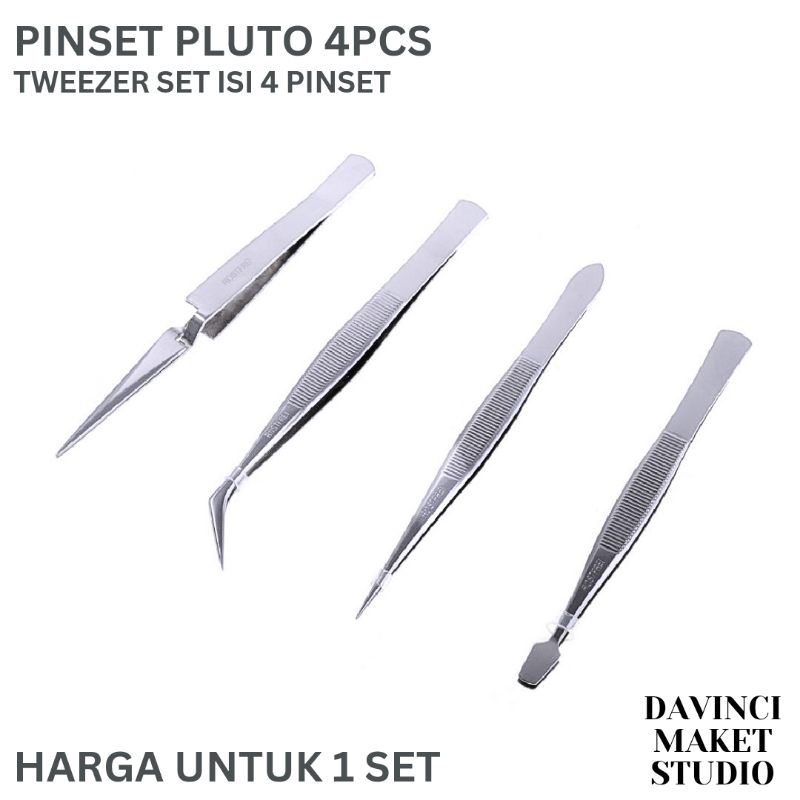 Jual (Set) Pinset Pluto Isi 4pcs Alat Bantu Maket Miniatur Diorama ...