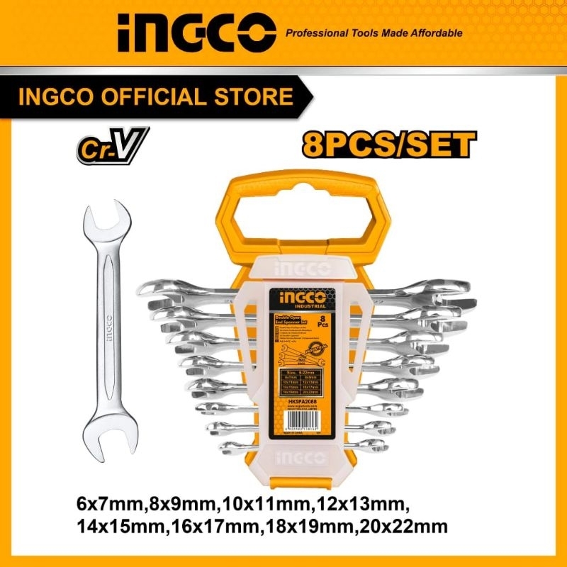 Set 8 Chiavi A Stella INGCO 6-22mm - Chiavi Doppia Estremità Per Meccanica - Foto 13