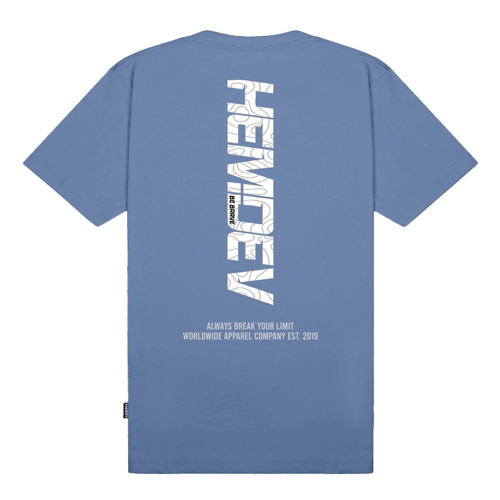 Jual Hemdev Tshirt Franklin Blue Tees Katun | Shopee Indonesia