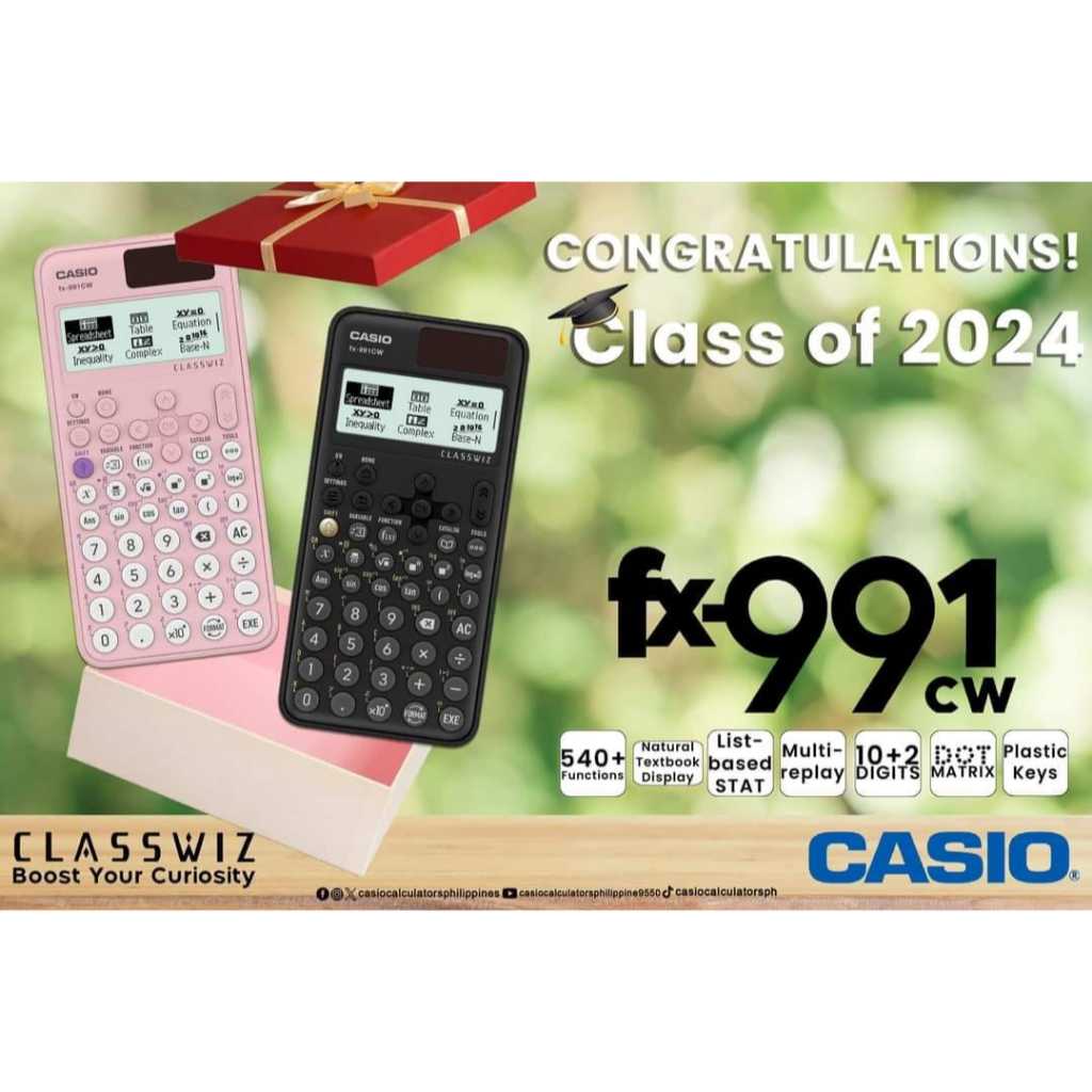 Calcolatrice scientifica con display naturale Casio - 540 funzioni nero