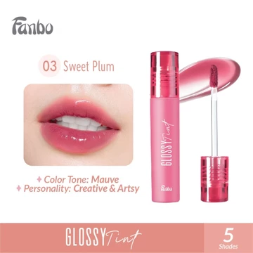 Fanbo Glossy Tint Dengan Sunflower Dan Chamomile Oil