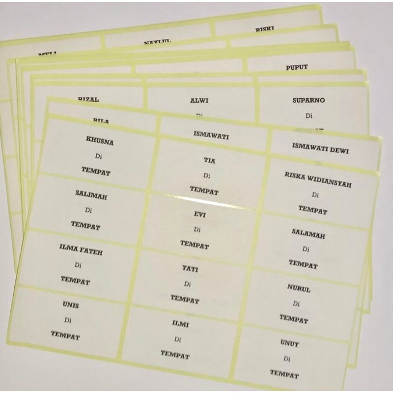 Jual Cetak Label Nama Undangan | Shopee Indonesia