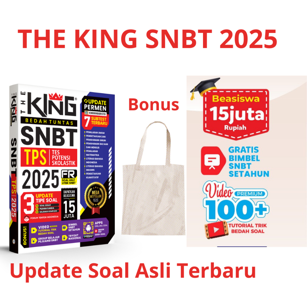 Jual The King TPS SNBT 2025 - Buku Bedah Materi & Soal TPS Saintek ...