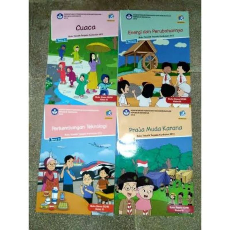 Jual Ready!! Paket Tematik semester 2 Tema 5,6,7,8 kelas 3 SD MI ...