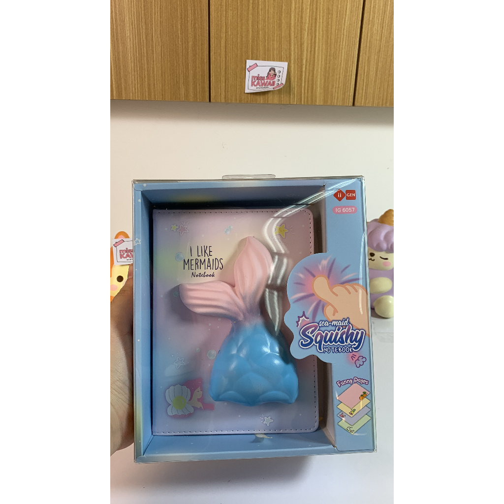Jual Mermaid Squishy Notebook Besar/ Notebook Squisy/ Buku Squishy Memo ...