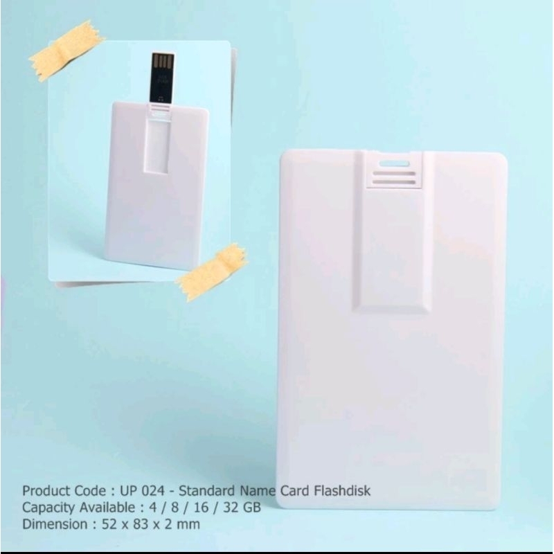 Jual Flashdisk Kartu Polos Flash Disk Standart Name Card | Shopee Indonesia
