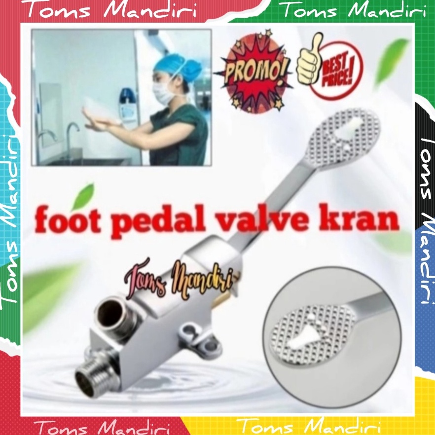 Jual KILAT Keran Injak Keran Basin Injak Keran Wastafel Pedal Kran ...