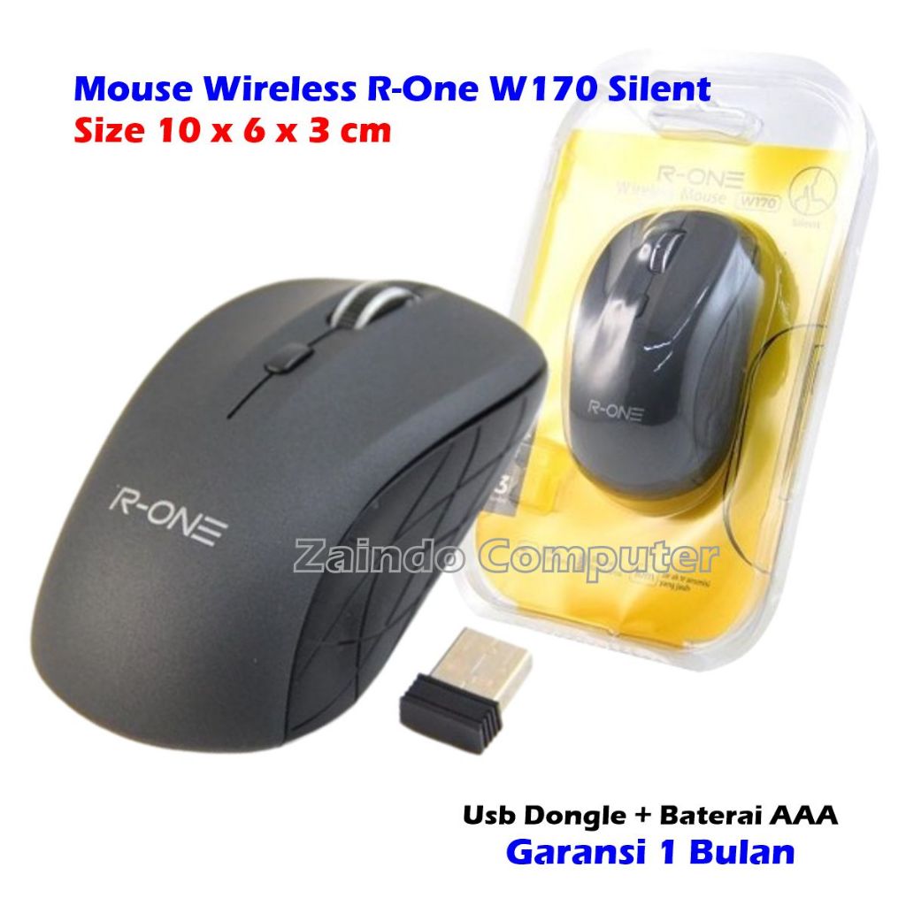 Jual MOUSE WIRELESS R-ONE W170 SILENT, MOUSE BLUETOOTH R-ONE W-170 ...