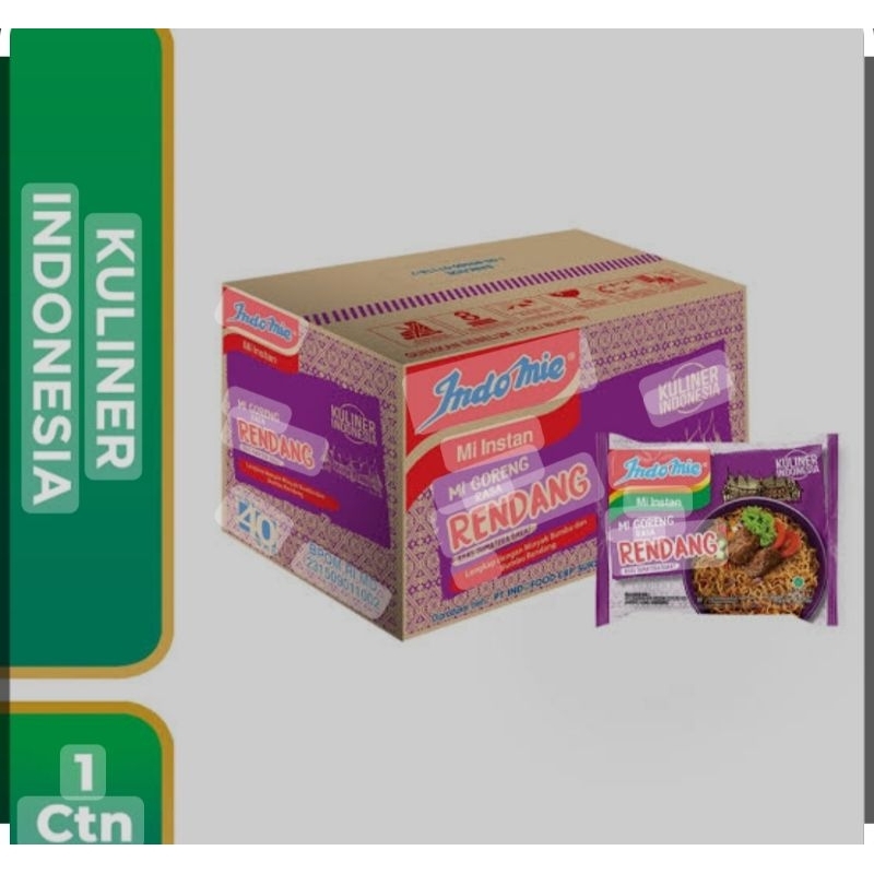 Jual INDOMIE RASA RENDANG 1 DUS (40pcs) | Shopee Indonesia