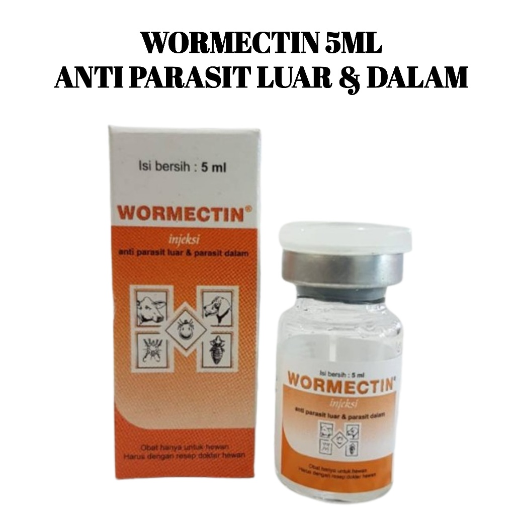 Jual Wormectin Injeksi 5 ml Obat Scabies Suntik Kudix Kutu Jamur Sapi ...