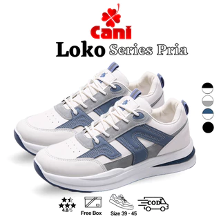 Cani "Free Box" (Size 39 - 45) Loko Sepatu Pria Sneakers Sport Trendy Kasual Fashion Import 8109